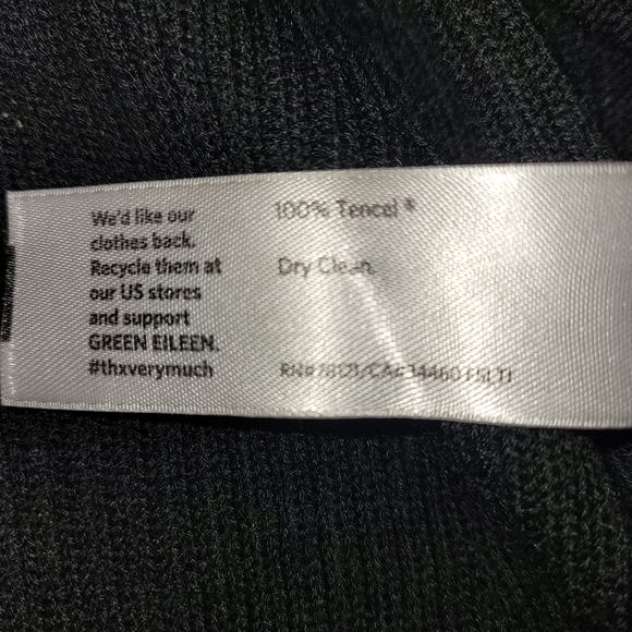 Eileen Fisher Black Drape Neck Sweater size M - Picture 4 of 7